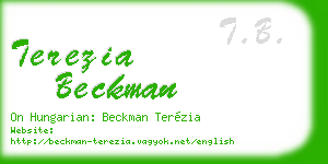 terezia beckman business card